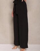 jumelle Set Negru Pantaloni cu croială largă și Bluză bufantă Idalisse