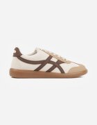jumelle Sneakers Zitora Bej cu maro