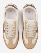jumelle Sneakers Zitora Bej cu maro