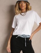 jumelle Tricou Alb De bumbac Basic Lorseli