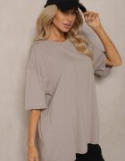 jumelle Tricou Bej cu Mânecă Scurtă din Bumbac Bavima