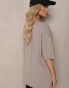 jumelle Tricou Bej cu Mânecă Scurtă din Bumbac Bavima
