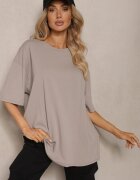 jumelle Tricou Bej cu Mânecă Scurtă din Bumbac Bavima