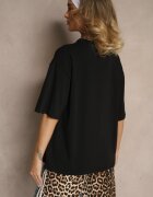 jumelle Tricou Negru din bumbac Decorat cu inimă Ranira