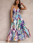 jus de pom Rochie Bleu marin și alb Iolane