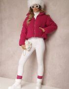 jusdepom Jachetă Fucsia tip blană Teddy Voicha
