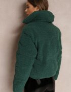 jusdepom Jachetă Verde Blană artificială Teddy Voicha