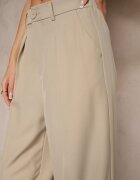 jusdepom Pantaloni Bej Eleganti High Waist Annavia