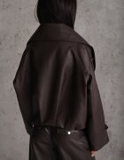 k-zell Geacă de tranziție ramonescă în stil geci bomber cu guler high neck Chamena Maro închis