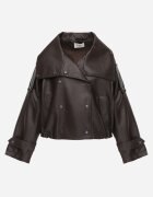 k-zell Geacă de tranziție ramonescă în stil geci bomber cu guler high neck Chamena Maro închis