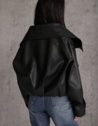 k-zell Geacă de tranziție ramonescă în stil geci bomber cu guler high neck Chamena Neagră