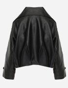 k-zell Geacă de tranziție ramonescă în stil geci bomber cu guler high neck Chamena Neagră