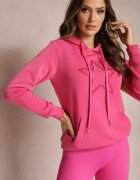 kamaella Bluză Roz Căptușită din Tricot cu Glugă Ziff