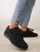 kang you Adidași Negri cu Șiret Dublu și Inserții Geometrice Adrearah
