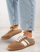 lady glory Adidași Bej închis în stil de teniși Decorați cu dungi Jenaniela