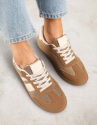 lady glory Adidași Bej închis în stil de teniși Decorați cu dungi Jenaniela