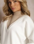 las garras Bluză albă din bumbac cu decolteu în V Hydralia