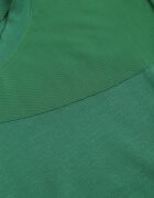 las garras Bluză Asimetrică Verde din Viscoză Netedă cu Mâneci din Plasa Bangella