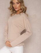 las garras Bluză de bumbac bej cu legătură decorativă Fanarita