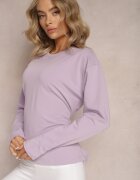 las garras Bluza Mov Deschisă De Bumbac Cu Legătură Decorativă Fanarita