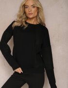 las garras Bluza Neagră de bumbac cu lanț Eleutia