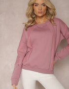 las garras Bluza roz închis din bumbac cu lănțișor Eleutia