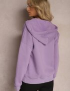 las garras Hanorac Violet Deschis de Bumbac cu șnururi și glugă Tyche