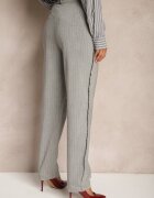 lefon Pantaloni Gri de costum High Waist Palvia