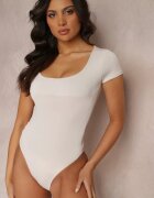 lily rose Body Neted Bej deschis cu Mâneci Scurte Divinua