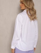 lily rose Cămașă Albă din Bumbac cu Guler și Volan Chrissa