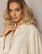 lily rose Cămașă Bej Butonată cu Mânecă Plisată Marela