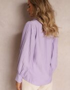 lily rose Cămașă Mov cu Mâneci Decorative din Țesătură Plisată Zemona