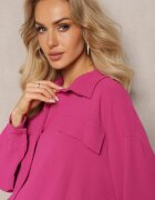lily rose Cămașă Roz închis cu nasturi și Imitație de buzunare Yousra