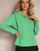 lily rose Cămașă Verde cu Guler și Cusături Emoree