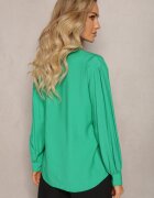 lily rose Cămașă Verde încheiată cu mânecă plisată Marela