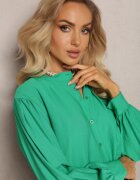 lily rose Cămașă Verde încheiată cu mânecă plisată Marela