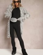 lily rose Cardigan Gri Deschis cu Franjuri Decorativi Massawa