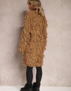 lily rose Cardigan Maro Deschis cu Franjuri Decorativi Massawa