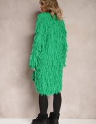 lily rose Cardigan Verde Fără închidere cu Franjuri Decorativi Massawa