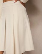 lily rose Fustă Bej Plisată High Waist cu croială evazată Redilsa