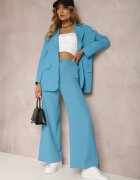 lily rose Pantaloni albaștri largi Laodaleia