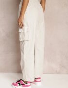 lily rose Pantaloni Cargo Gri cu picioare largi și talie elastică Zael