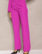 lily rose Pantaloni costum Violet cu craci usor evazati Lienta