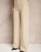 lily rose Pantaloni de costum Bej închis High Waist cu buzunare Blathe