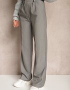 lily rose Pantaloni de costum Gri deschis Talie înaltă cu Cusături Variola