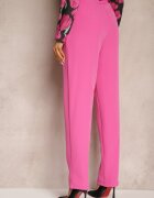 lily rose Pantaloni de costum Roz închis Talie înaltă cu curea Venus