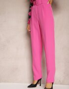 lily rose Pantaloni de costum Roz închis Talie înaltă cu curea Venus
