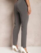 lily rose Pantaloni Gri De Costum High Waist Zimara