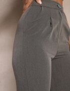 lily rose Pantaloni Gri De Costum High Waist Zimara