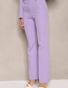 lily rose Pantaloni largi de costum violet cu talie înaltă și elastic în talie Casemea
